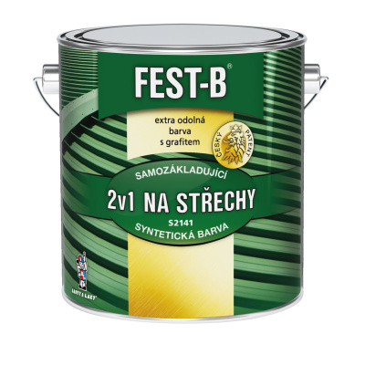 FEST-B S2141, antikorozní nátěr na železo, 0840 červenohnědá, 2,5 kg